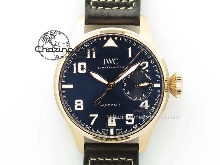 MIROTIME 0705 Big Pilot IW500909 RG ZF 1:1 Best Edition Le Petit Prince On Brown Leather Strap A Breathable 7293
